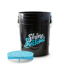 Shine Systems - Bucket + Filter, ведро для мойки автомобиля c сепаратором, 20 л