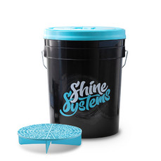 Shine Systems - Bucket Set, ведро для мойки автомобиля c крышкой и сепаратором, 20 л