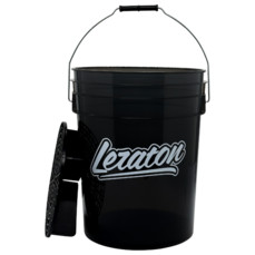 LERATON - BUCKET, Прозрачное ведро для мойки автомобилей с сепаратором (черное) 20л