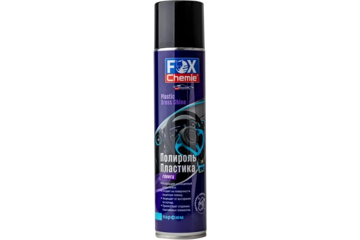 FOX CHEMIE - LMF58, Полироль пластика глянец (парфюм), 400мл
