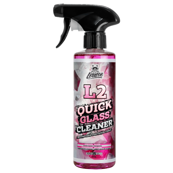 LERATON - L2 QUICK GLASS CLEANER, Бесспиртовой очиститель стекол, 473 мл