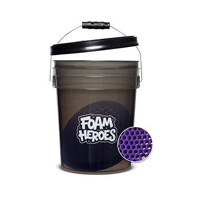 Foam Heroes - Detailing Bucket ведро с сепаратором и крышкой для детейлинг мойки, 20л
