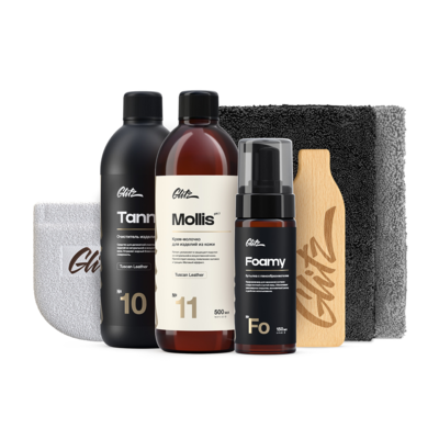 Glitz - Leather Set, набор по уходу за изделиями по коже