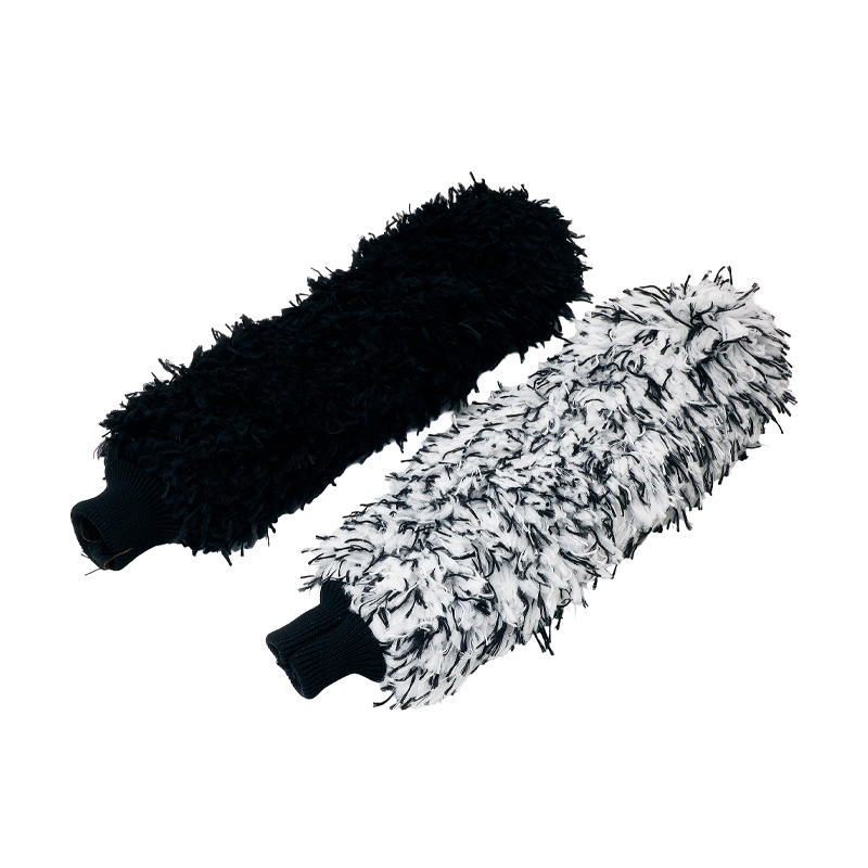 MegaShiner - 2Faced Wheel Brush, Узкий микрофибровый ёршик с двумя сменными насадками.
