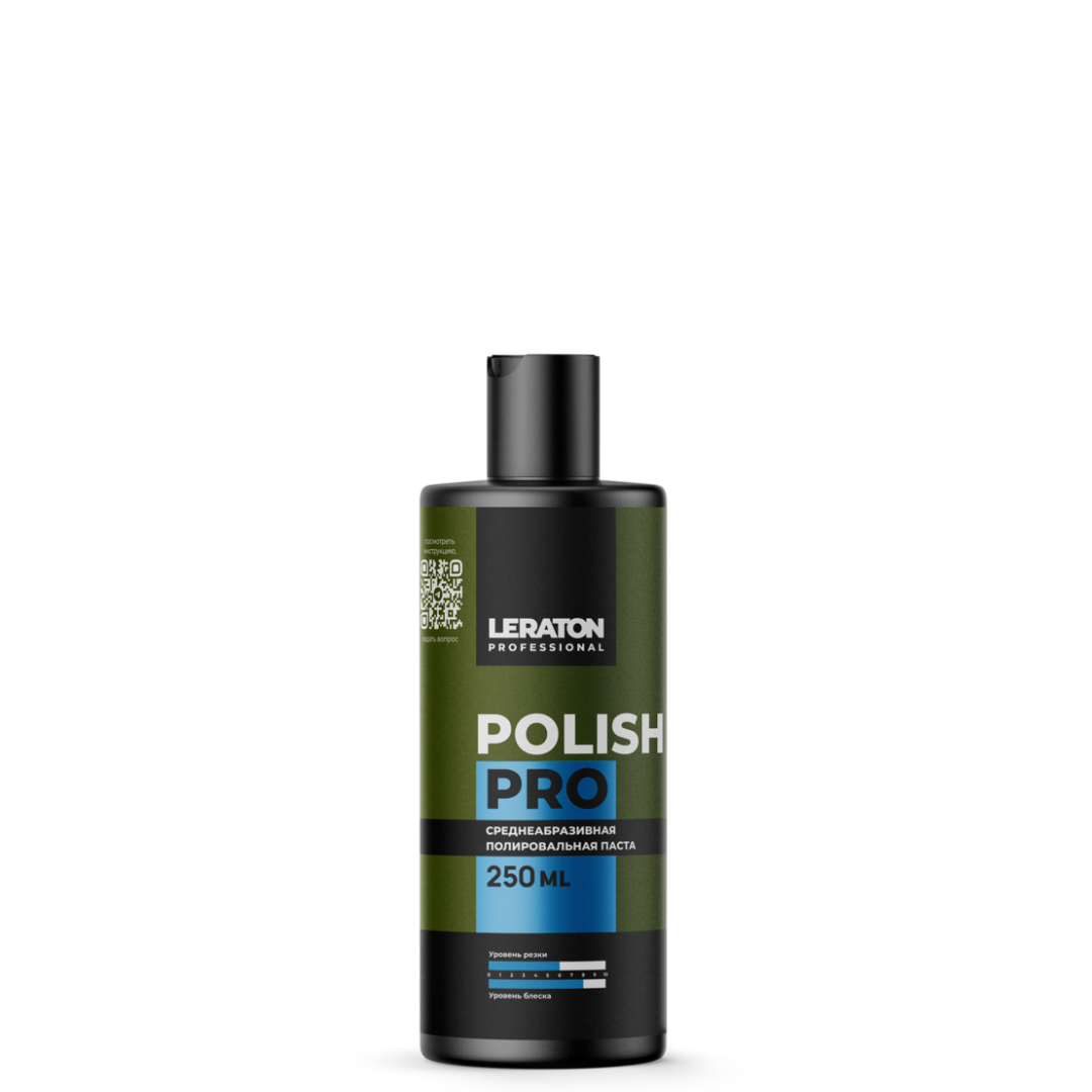 LERATON PROFESSIONAL - Polish PRO, Среднеабразивная полировальная паста 250 мл