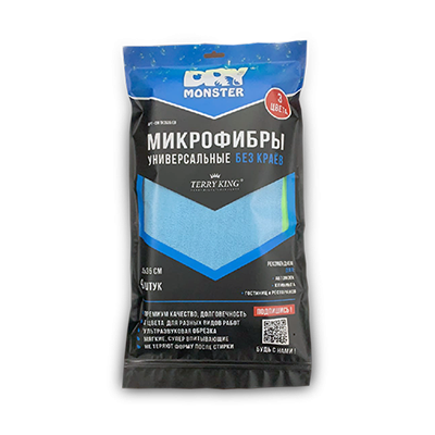 Dry Monster - Terry King, Микрофибра универсальная к-т 9шт. 35х35см