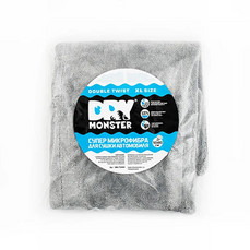 Dry Monster - DOUBLE TWIST XL, Синяя микрофибра для сушки с оверлоком 50x60см 560гр/м