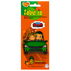Air Spice - Love Is... Pineapple-Orange, Картонный ароматизатор