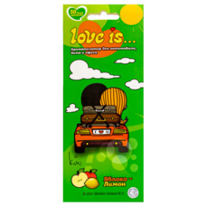 Air Spice - Love Is... Apple-Lemon, Картонный ароматизатор
